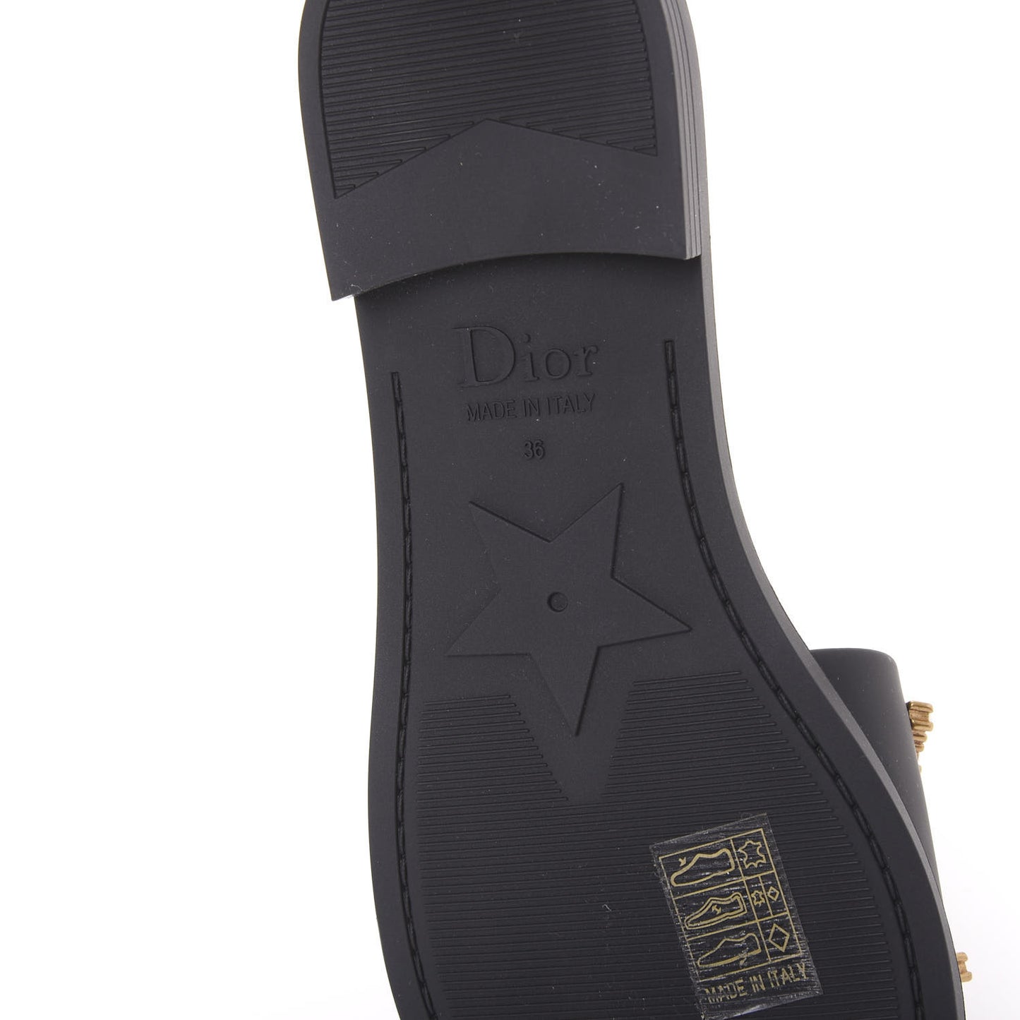 Matte Calfskin Pearl Dio(r)evolution Slide Sandals 36 Black