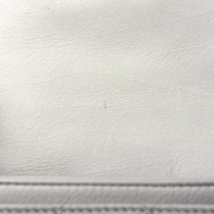 Chanel Calfskin Quilted Top Handle Flap Light Grey 11 of 12
