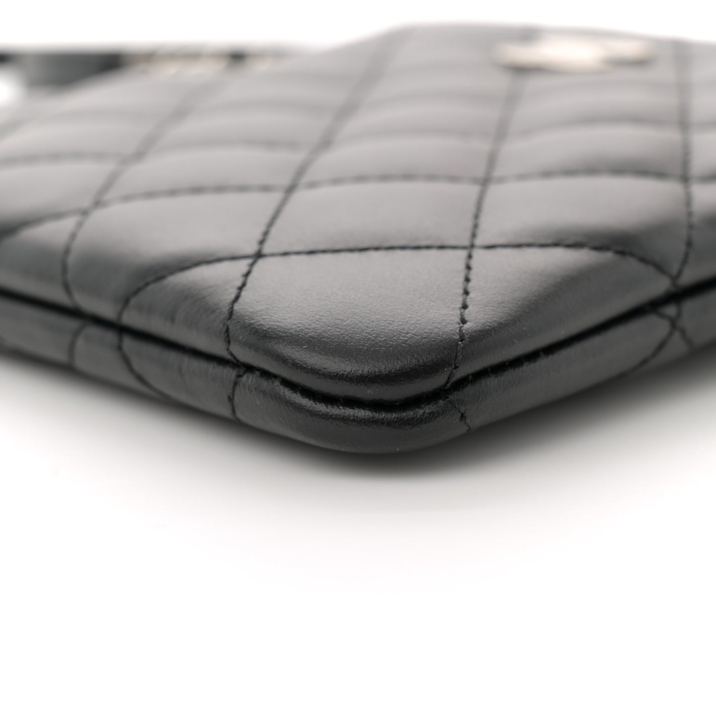 Lambskin Quilted Crossbody Bag Black