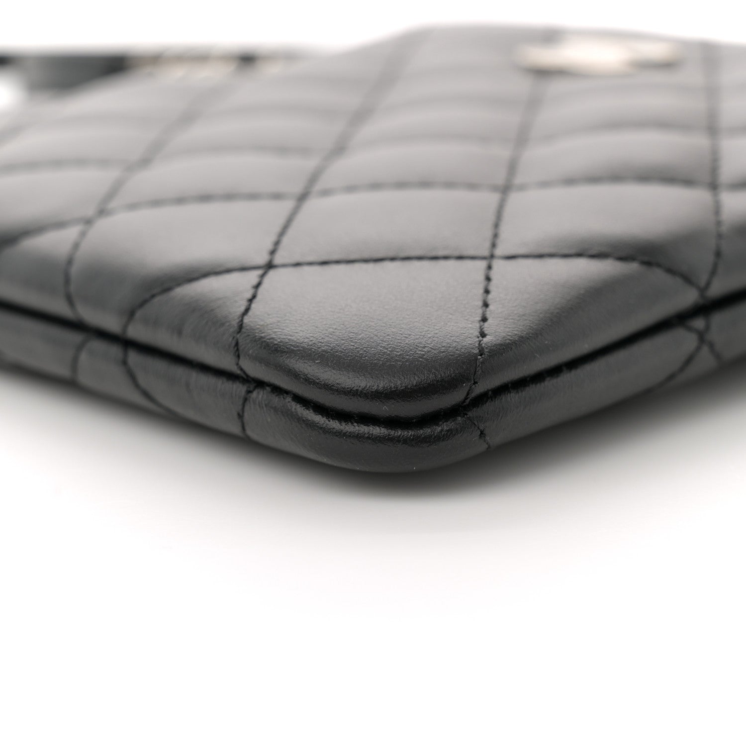 Chanel Lambskin Quilted Crossbody Bag Black 10 of 10