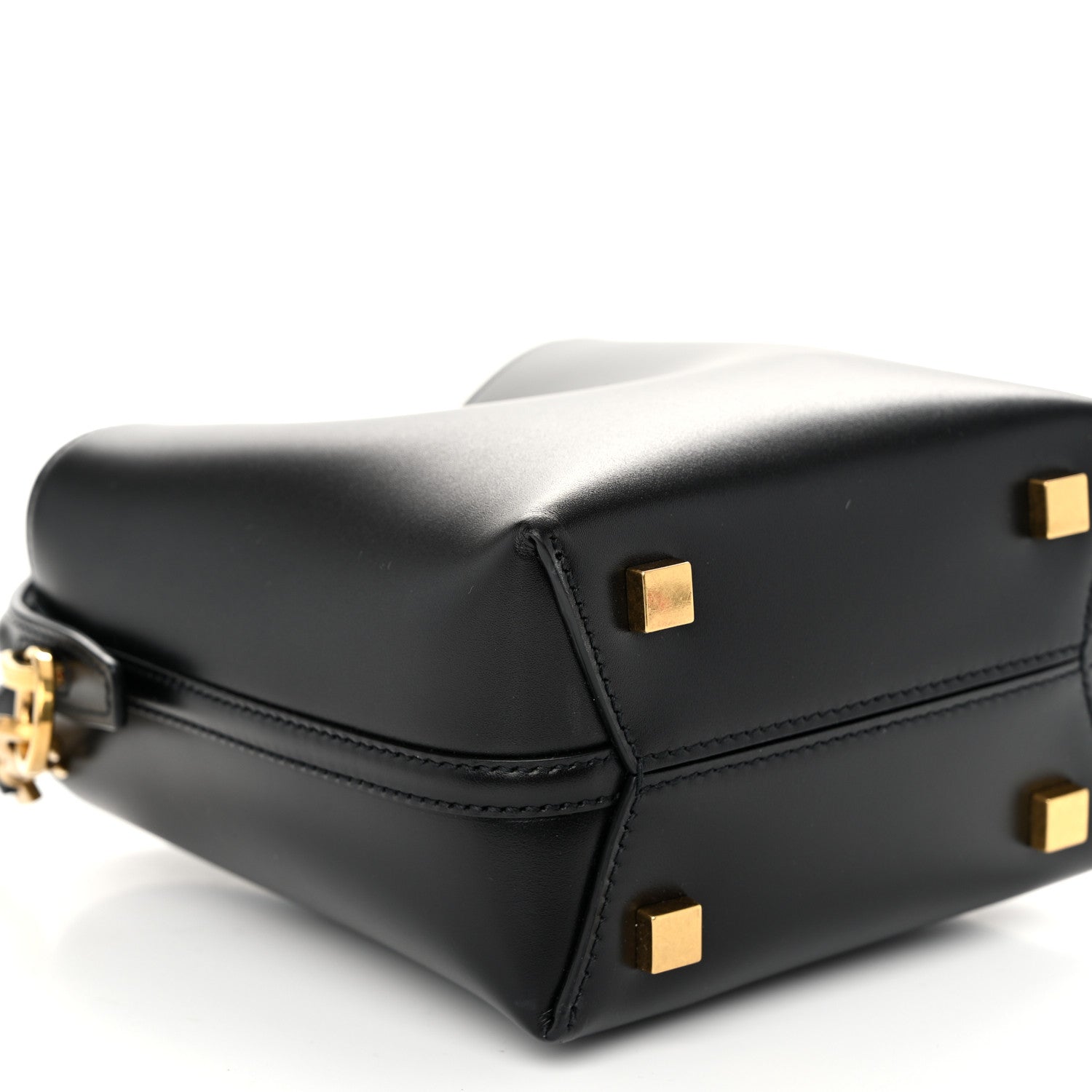 Saint Laurent Shiny Calfskin Le 37 Mini Bucket Bag Black 9 of 10