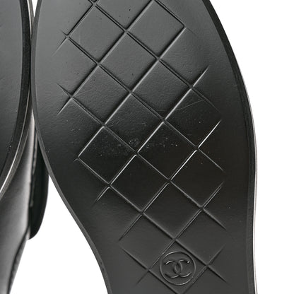 Chanel Lambskin Quilted CC Turnlock Loafers 37 Black 7 of 11