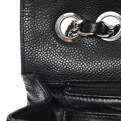 Chanel Caviar Quilted Jumbo Single Flap Black 14 of 19