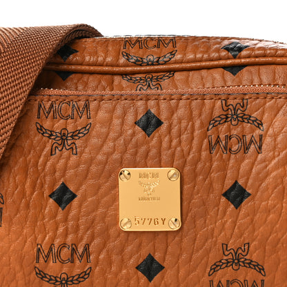 MCM Visetos Camera Crossbody Bag Cognac 6 of 11