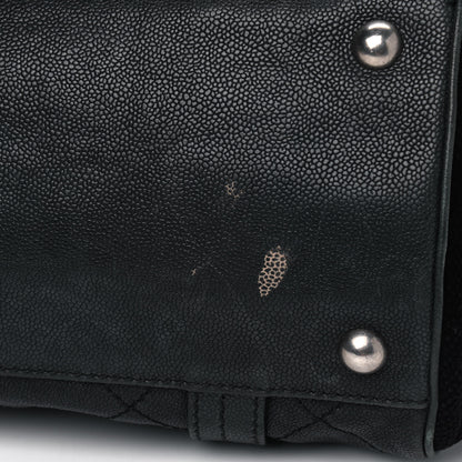 Chanel Caviar Fabric Diamond Stitched Mademoiselle Shoulder Bag Black 9 of 12