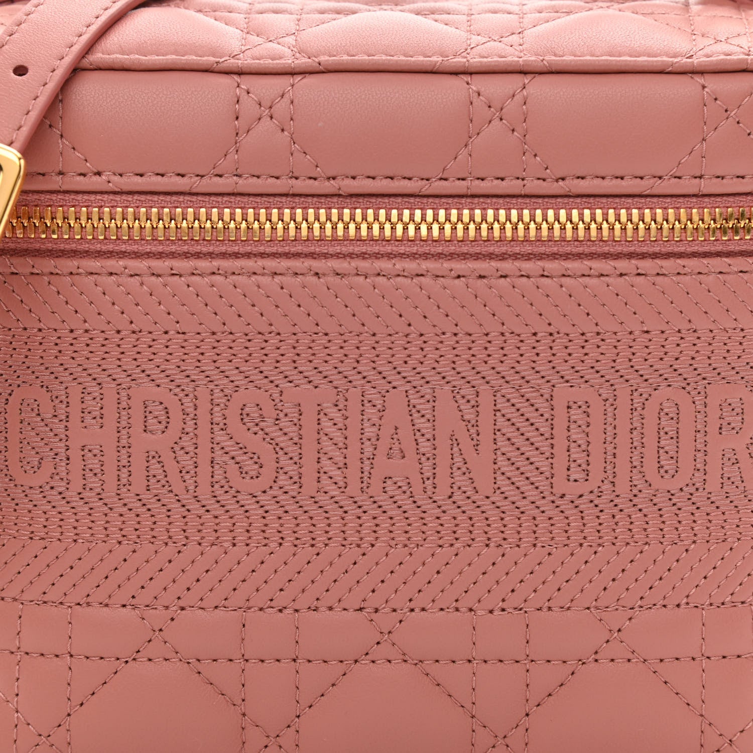 Christian Dior Lambskin Cannage Small Diortravel Vanity Case Pink 8 of 10