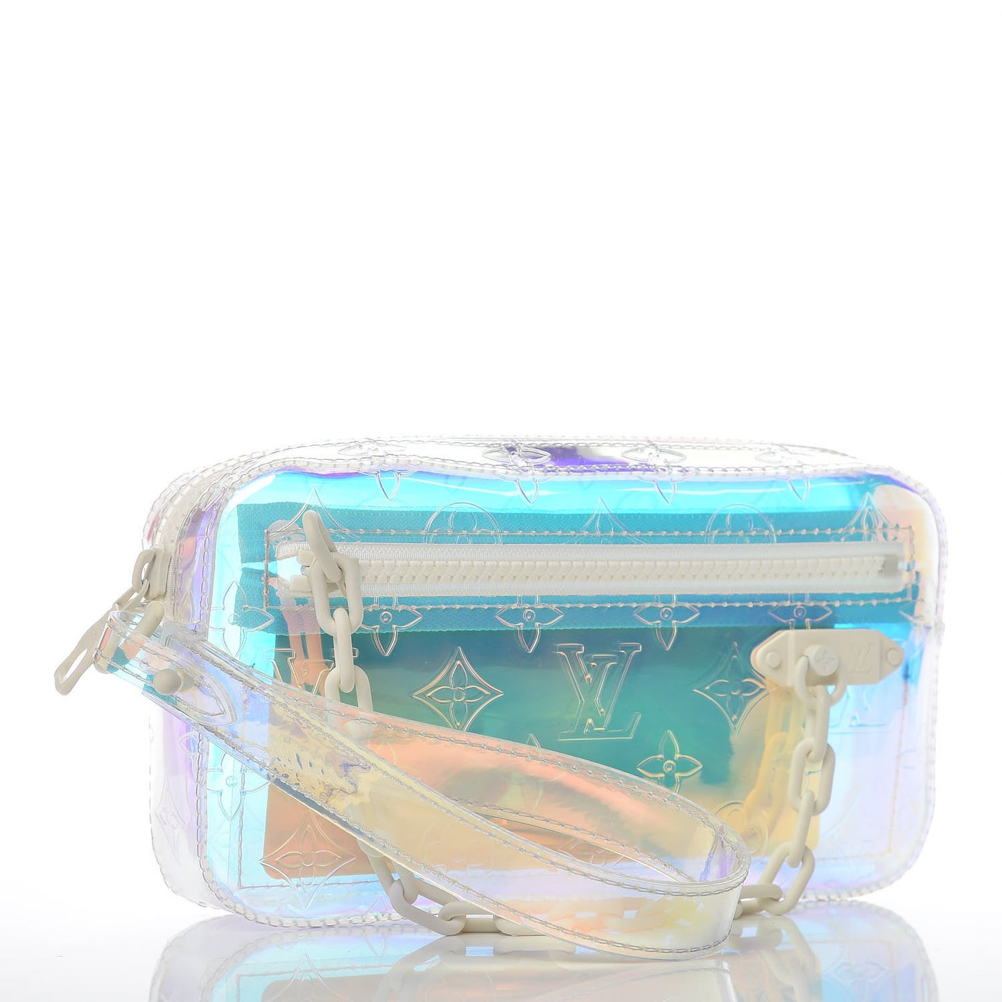 PVC Monogram Pochette Volga Iridescent Prism
