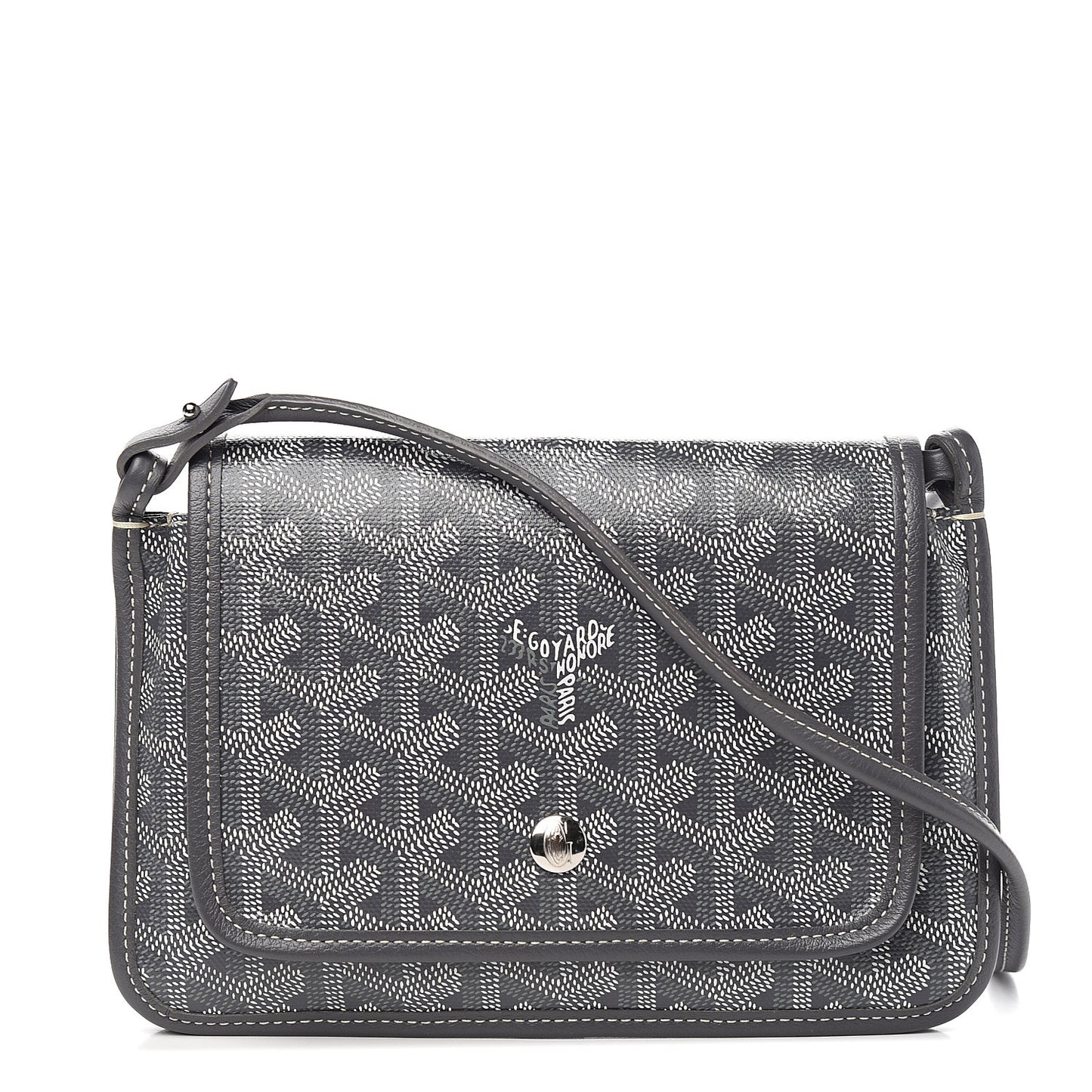 Goyardine Plumet Wallet Clutch Grey