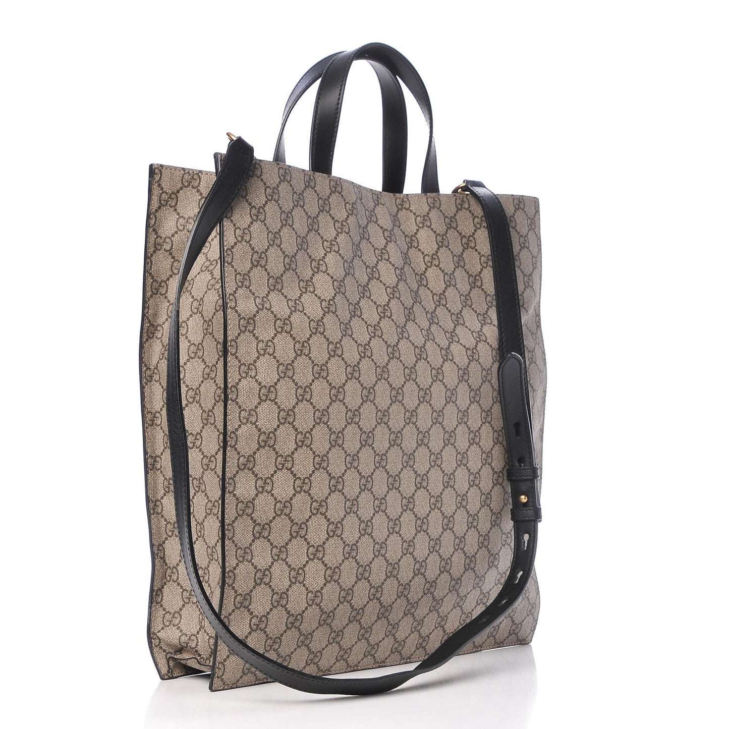 Soft GG Supreme Monogram Vertical Tote Black