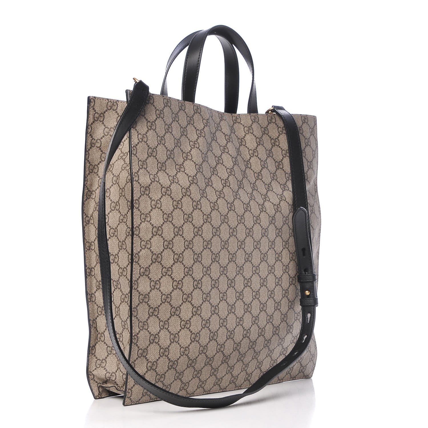 Gucci Soft GG Supreme Monogram Vertical Tote Black 3 of 9