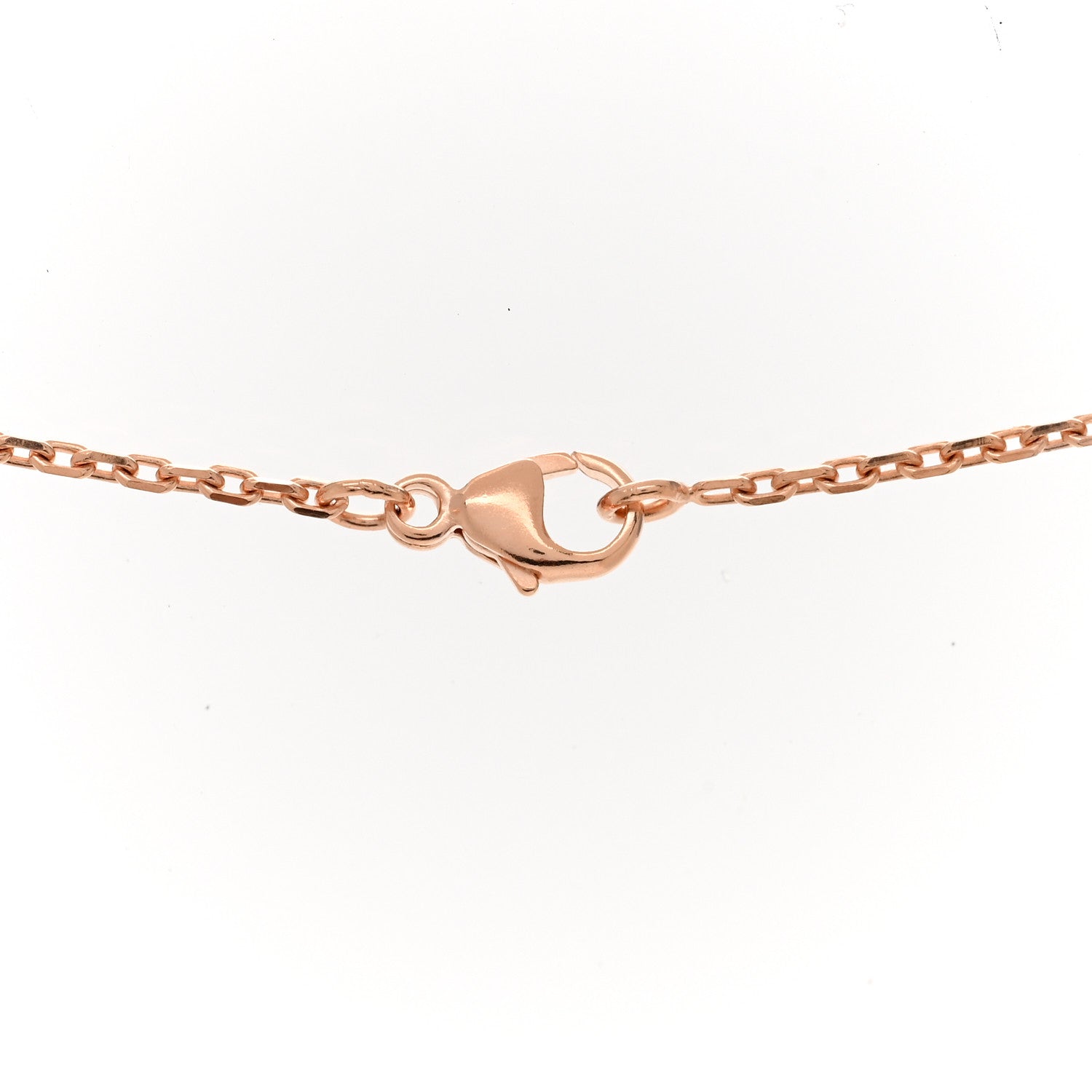 Hermes Lacquered Rose Gold Mini Pop H Pendant Necklace White 5 of 7