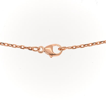 Hermes Lacquered Rose Gold Mini Pop H Pendant Necklace White 5 of 7