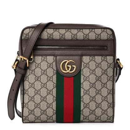 Gucci GG Supreme Monogram Web Small Ophidia Messenger Bag Brown 1 of 11