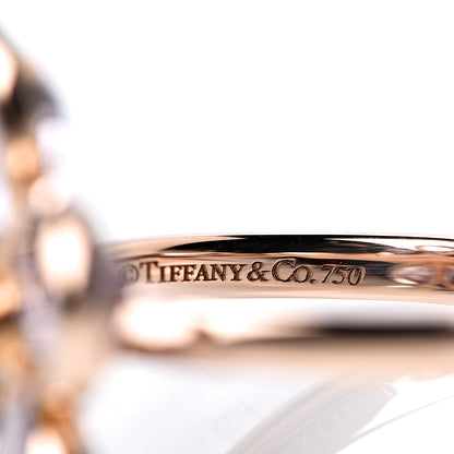 Tiffany 18K Rose Gold Amethyst Diamond Sparklers Flower Ring 52 6 6 of 7