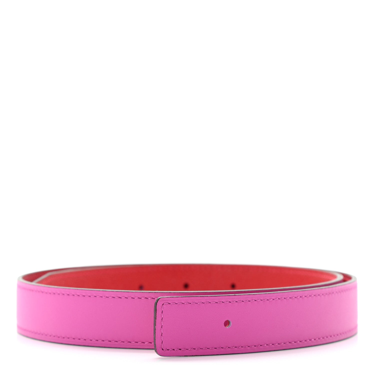Hermes Epsom Swift 24mm Belt Strap 70 Magnolia Rouge Casaque 1 of 5