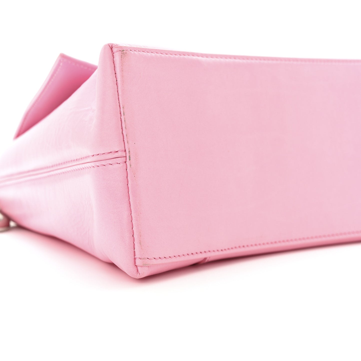 Calfskin S Downtown Shoulder Bag Candy Pink Black