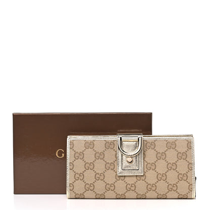 Gucci Monogram Abbey Continental Wallet Gold 9 of 9