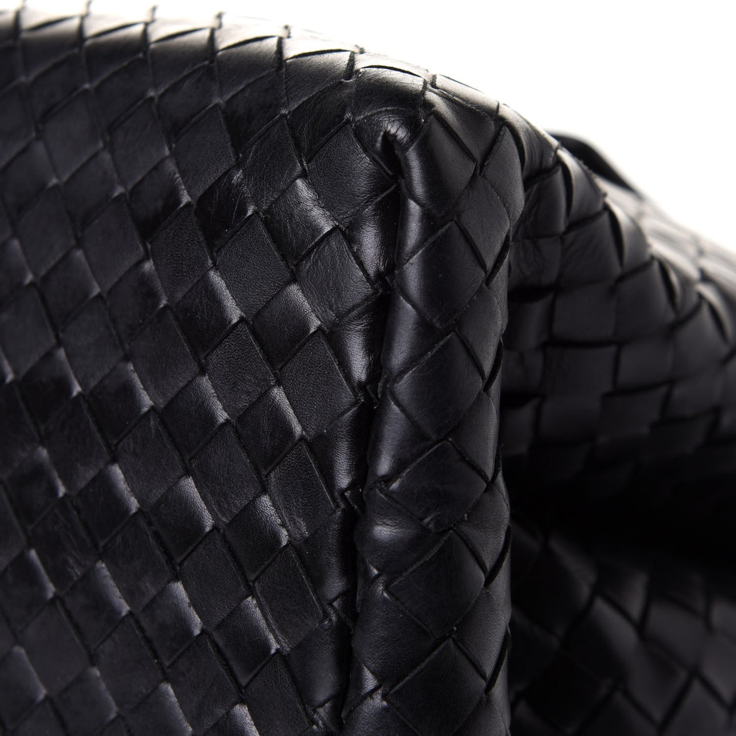 Nappa Intrecciato Medium Roma Tote Black