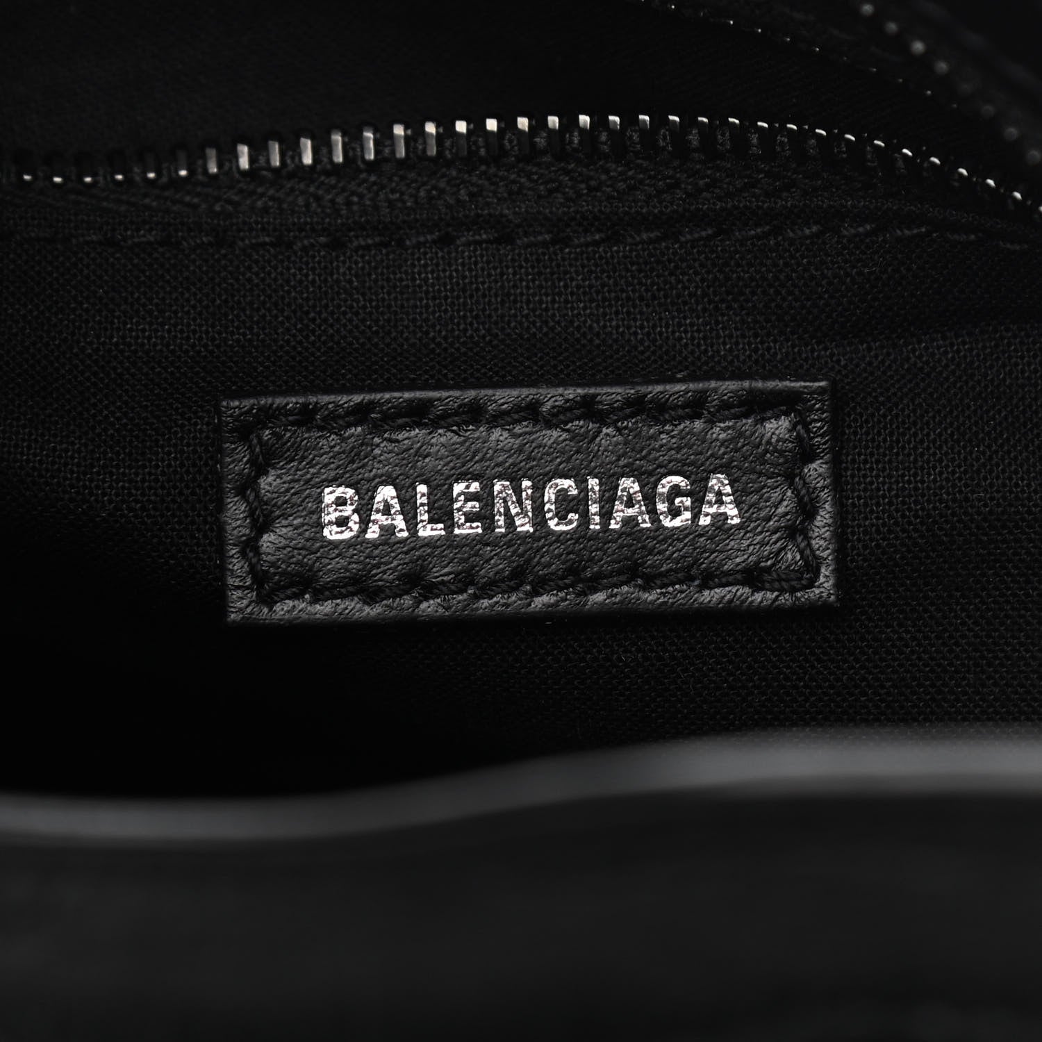 Balenciaga Matte Supple Lambskin Crocodile Embossed Classic Black Hardware Mini City Black 7 of 12