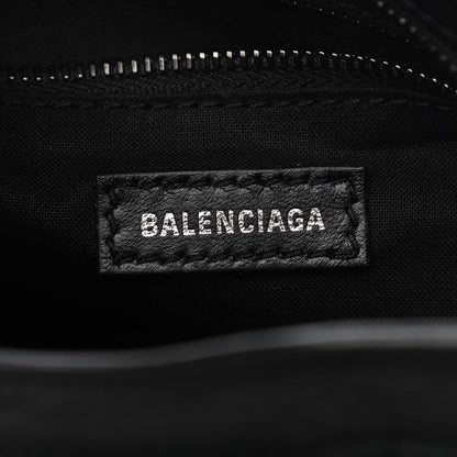 Balenciaga Matte Supple Lambskin Crocodile Embossed Classic Black Hardware Mini City Black 7 of 12