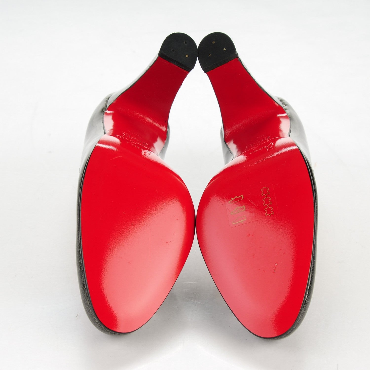 Christian Louboutin Patent Simple 100 Pumps 35.5 Grease Dark Grey 5 of 7