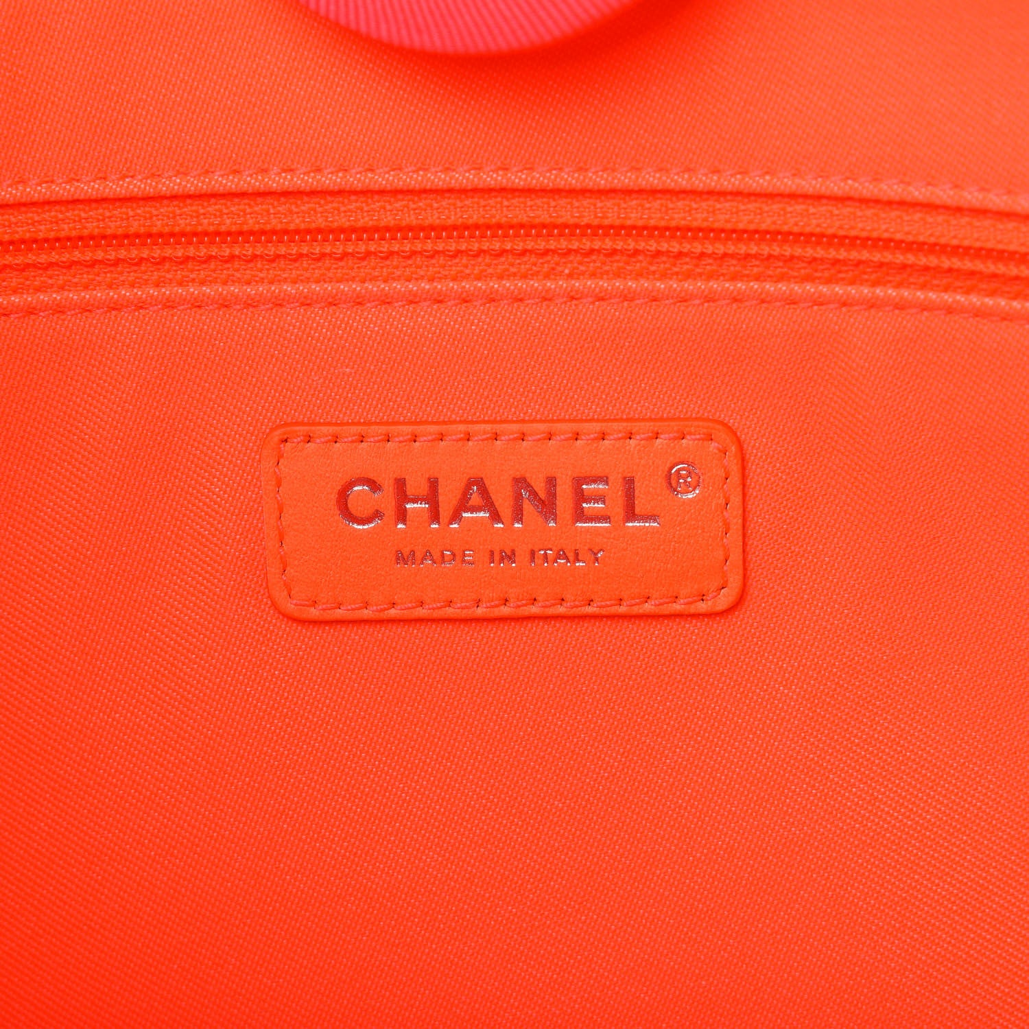 Chanel Mixed Fibers Small Deauville Tote Pink Orange 8 of 12