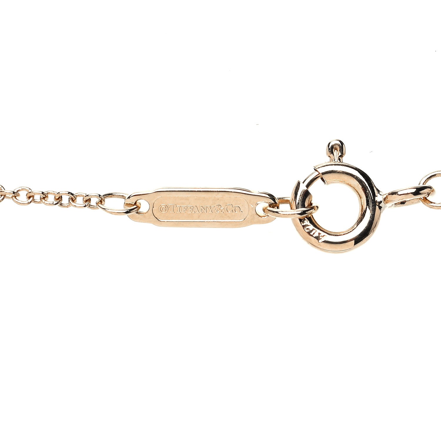 Tiffany 18K Yellow Gold Diamond Small T Smile Pendant Necklace 7 of 14