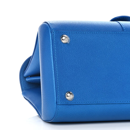 Delvaux Calfskin Mini Brillant East West Satchel Satin Electric 20 of 23