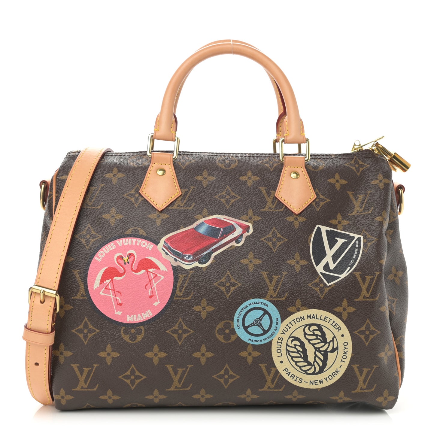 Monogram World Tour Speedy Bandouliere 30