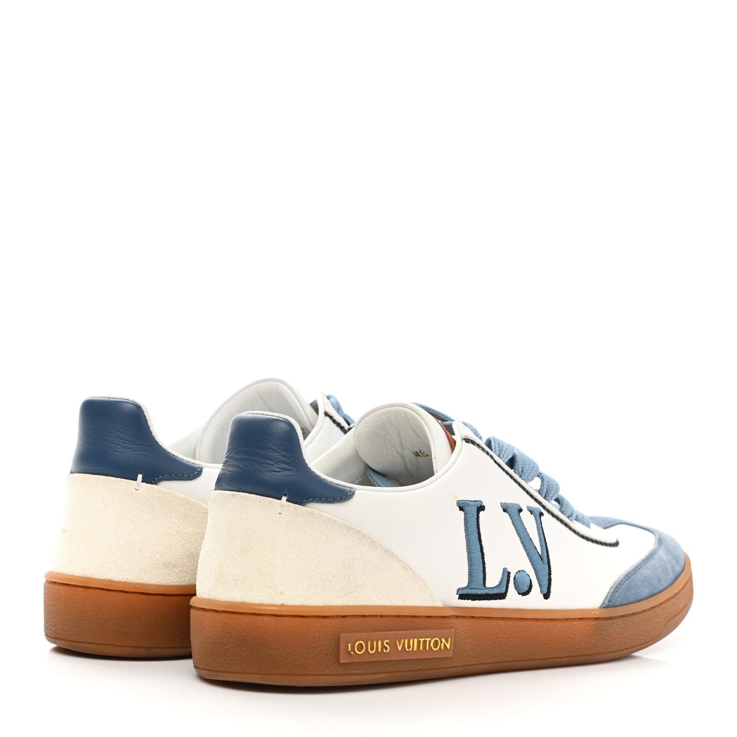 Calfskin Frontrow Sneakers 37.5 Blue
