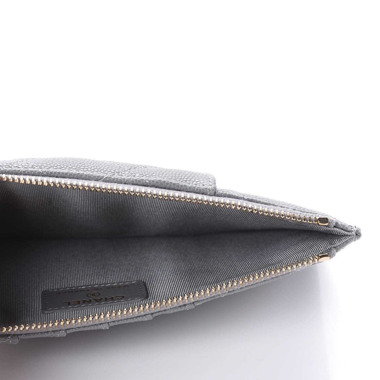 Chanel Caviar Quilted Classic iPhone Pouch Grey 5 of 9