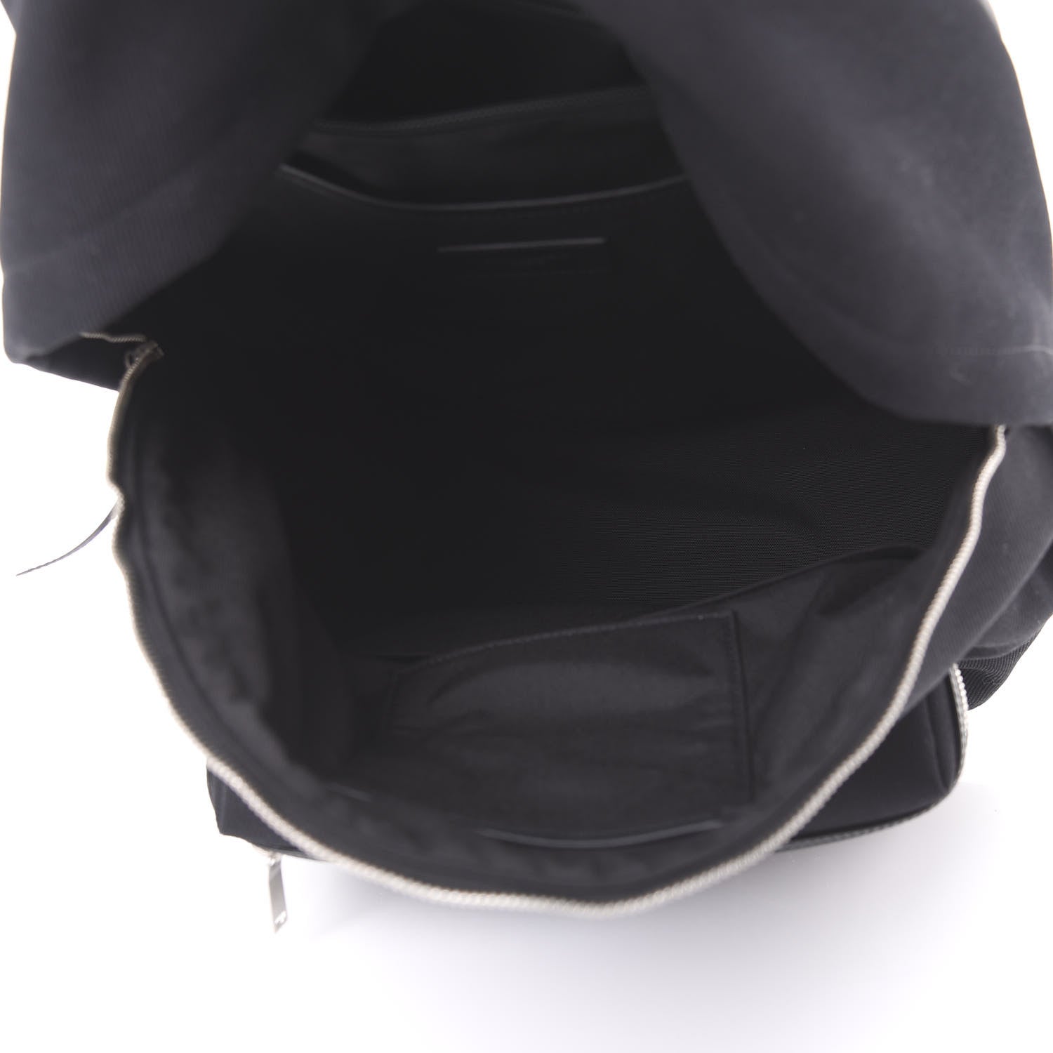 Saint Laurent Canvas Signature Heaven Embroidered City Backpack Black 4 of 10