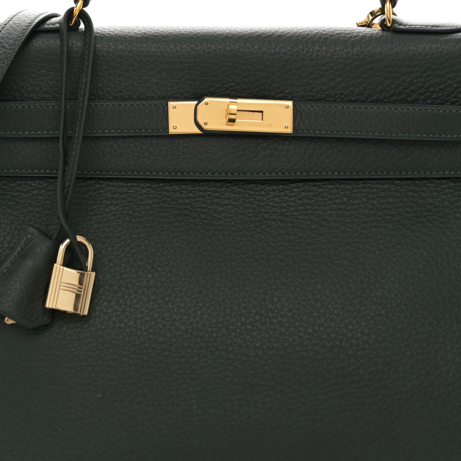 Hermes Taurillon Clemence Kelly Retourne 35 Vert Fonce 8 of 12