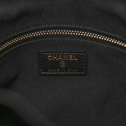 Chanel Nylon Grosgrain Large Lifestyle Pouch With Foldable Tote Black 9 of 12