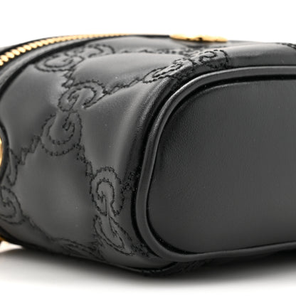 Gucci Calfskin GG Matelasse Mini Top Handle Bag Black 10 of 11