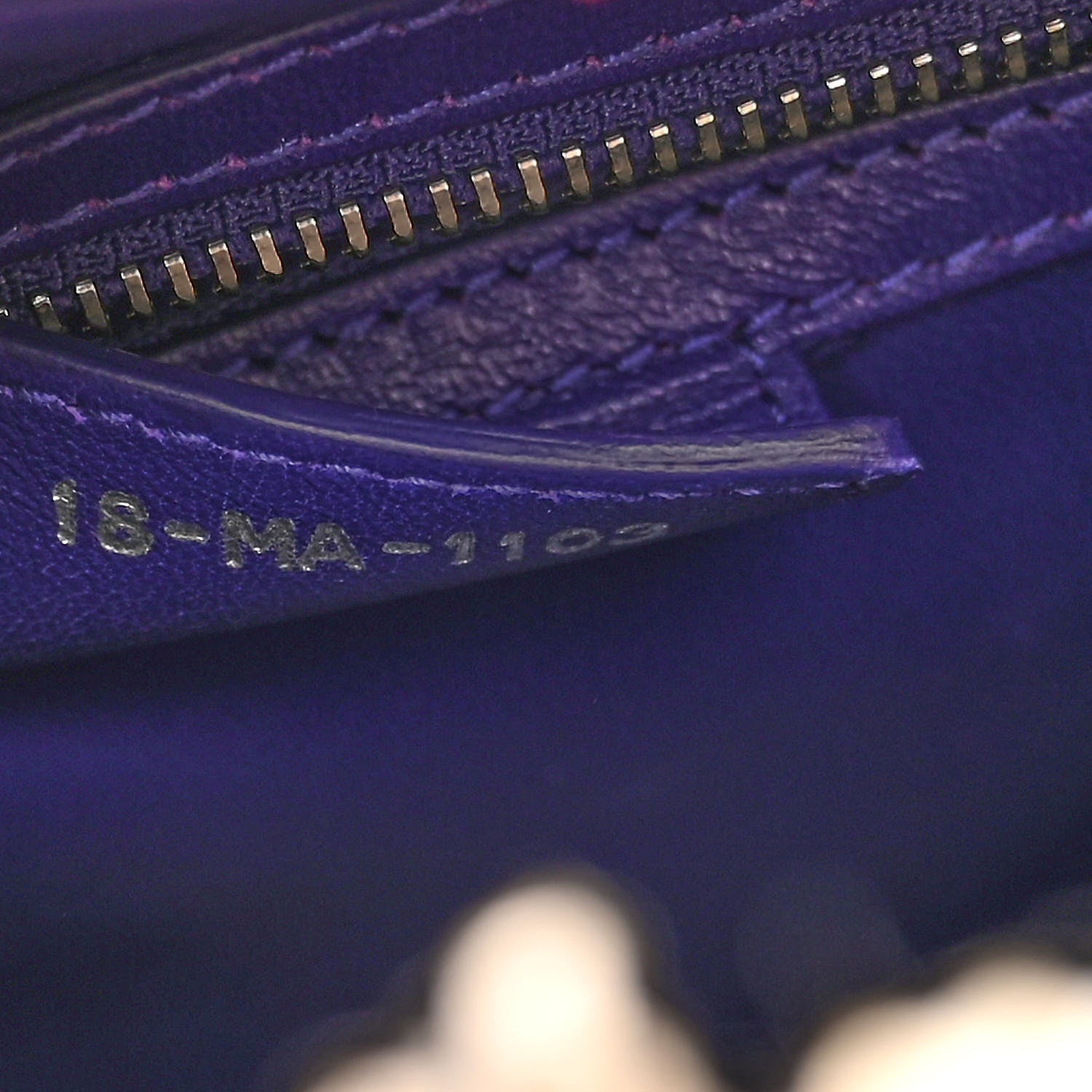 Christian Dior Tweed Fringe Medium Lady Dior Purple 7 of 13
