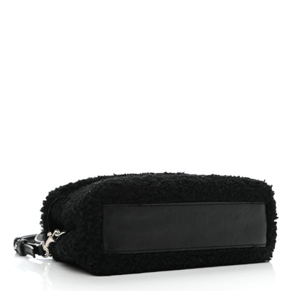 Saint Laurent Shearling Toy Loulou Shoulder Bag Black 4 of 8