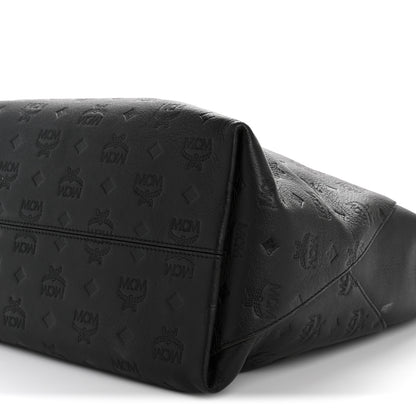MCM Calfskin Ottomar Monogram Klara Medium Hobo Black 10 of 13