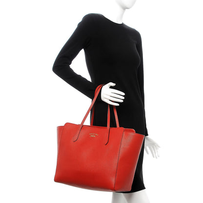 Gucci Dollar Calfskin Medium Swing Tote Oxidation 2 of 6