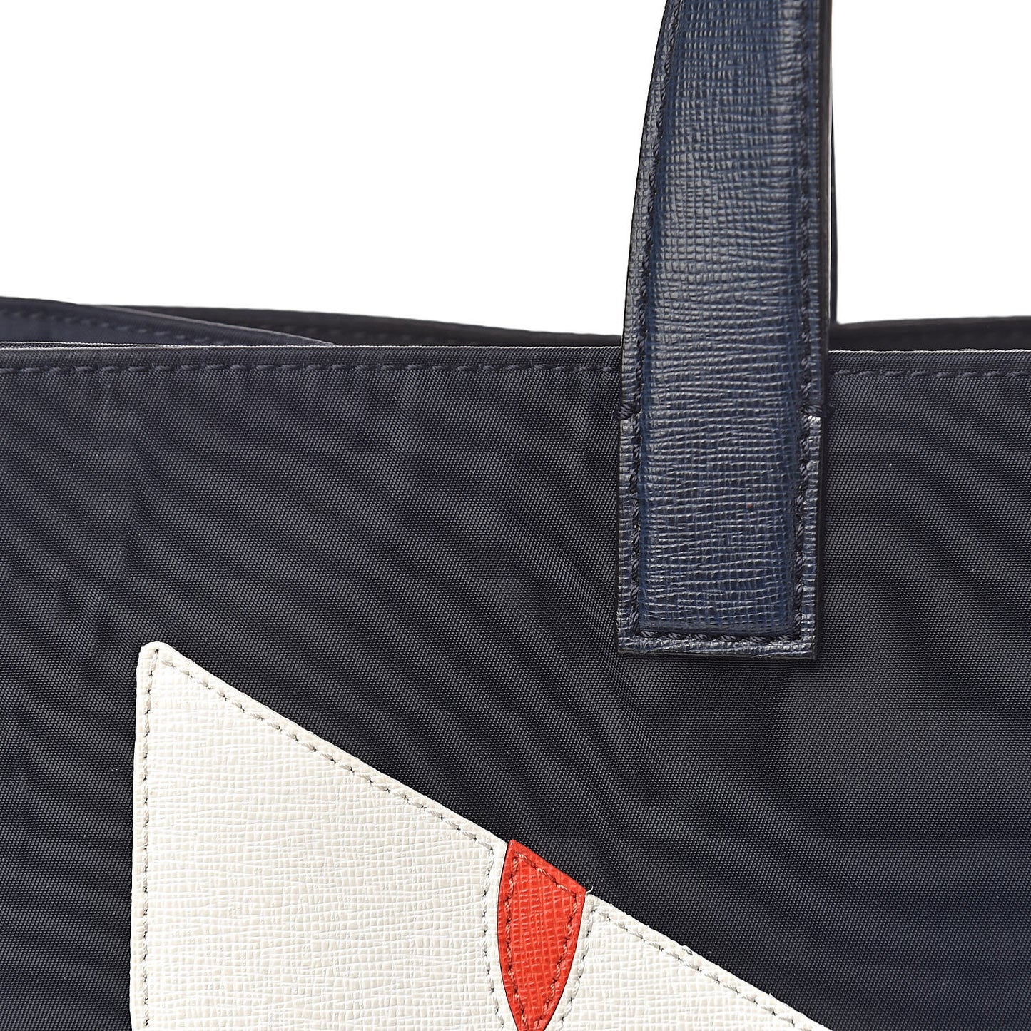 Nylon Vitello Elite Monster Eyes Tote Blue Scuro White Multicolor