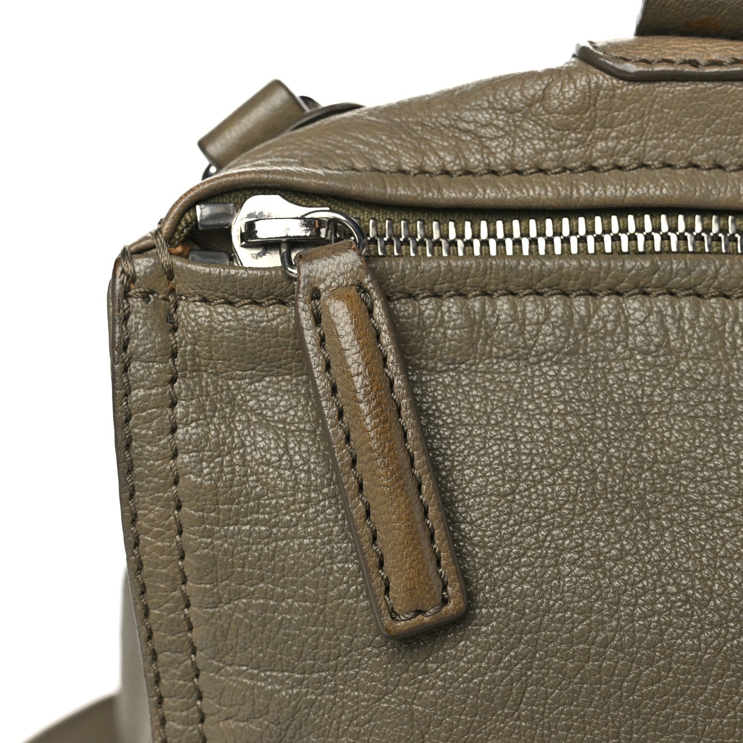 Sugar Goatskin Large Pandora Olive