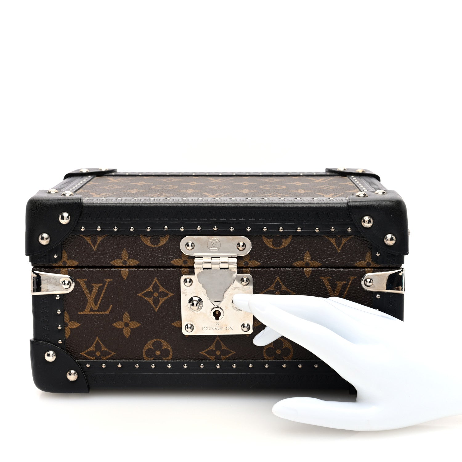 Louis Vuitton Monogram Macassar Coffret Tresor 24 Jewelry Case 2 of 9