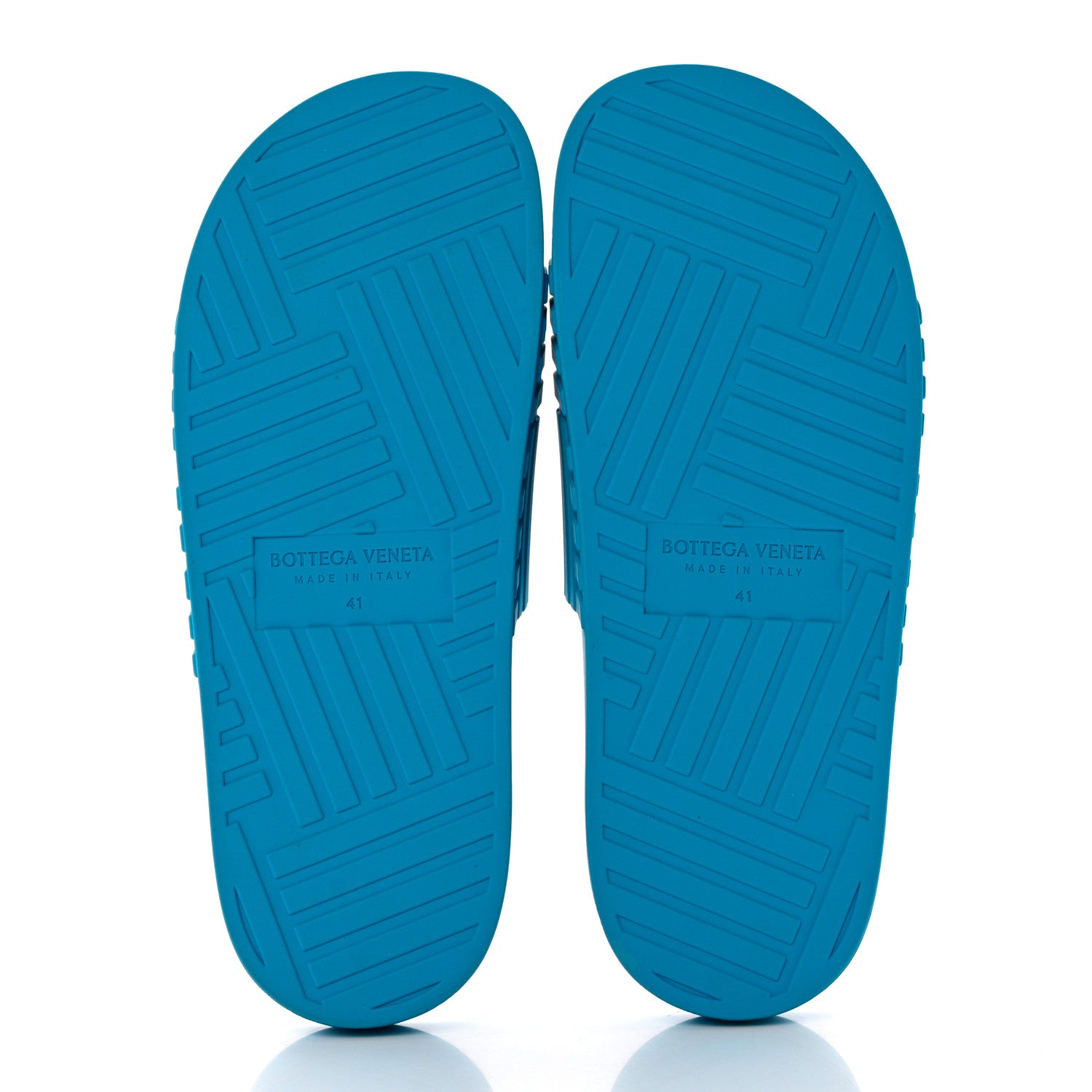 Bottega Veneta Rubber The Slider Sandals 41 Amalfi Blue 5 of 7