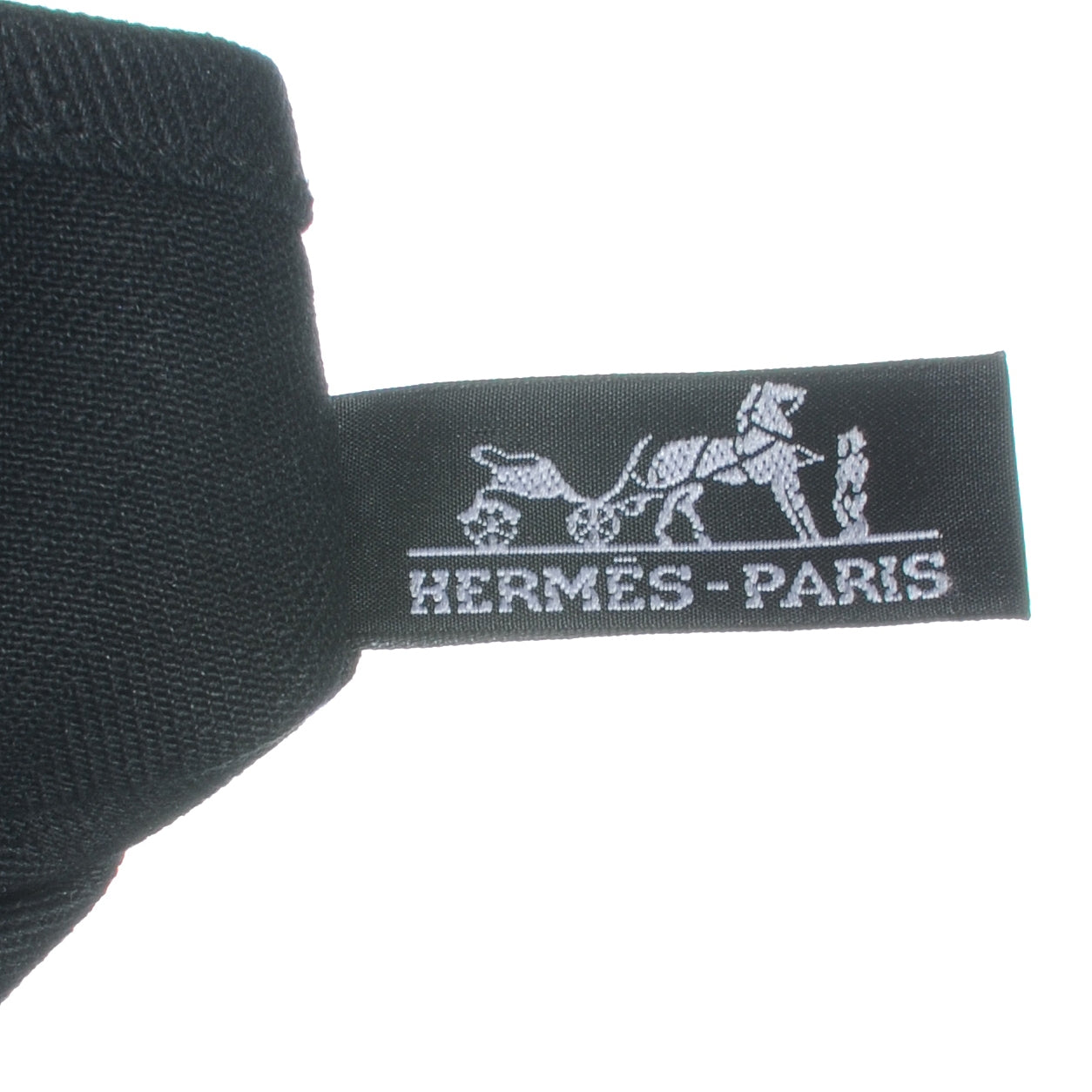 Hermes Herringbone Cotton and Leather Valparaiso Black 6 of 8