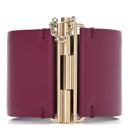 Chanel Calfskin CC Wide Cuff S Dark Pink 3 of 6