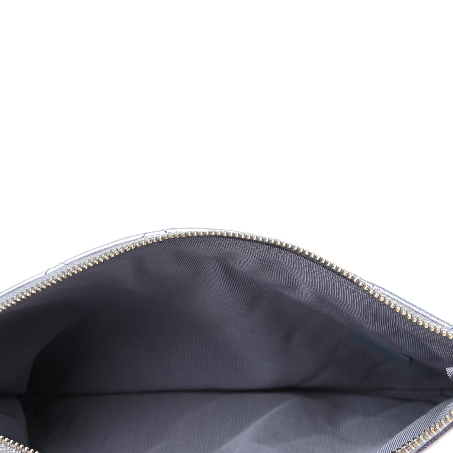 Chanel Iridescent Crumpled Calfskin Trio Cosmetic Case Blue Pink Ivory 10 of 13
