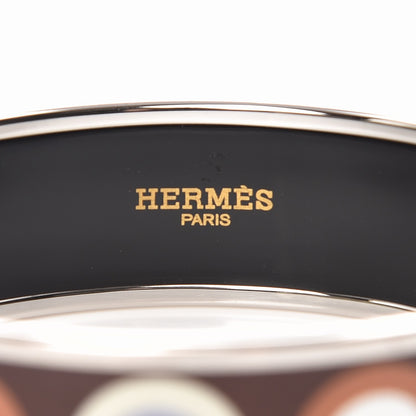 Hermes Enamel Printed Wide Bracelet 65 3 of 5