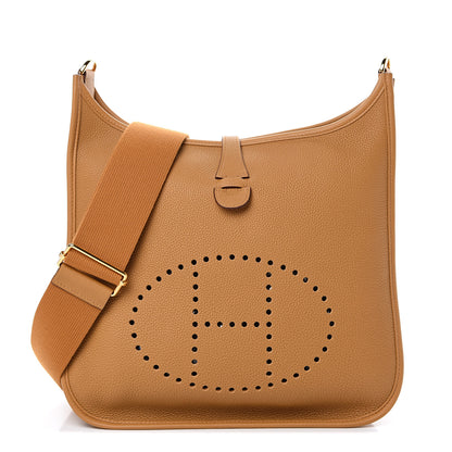 Hermes Taurillon Maurice Evelyne III PM Sesame 1 of 10
