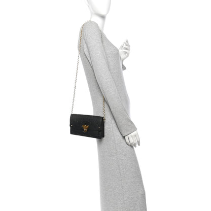 Louis Vuitton Empreinte Vavin Chain Wallet Black 2 of 10