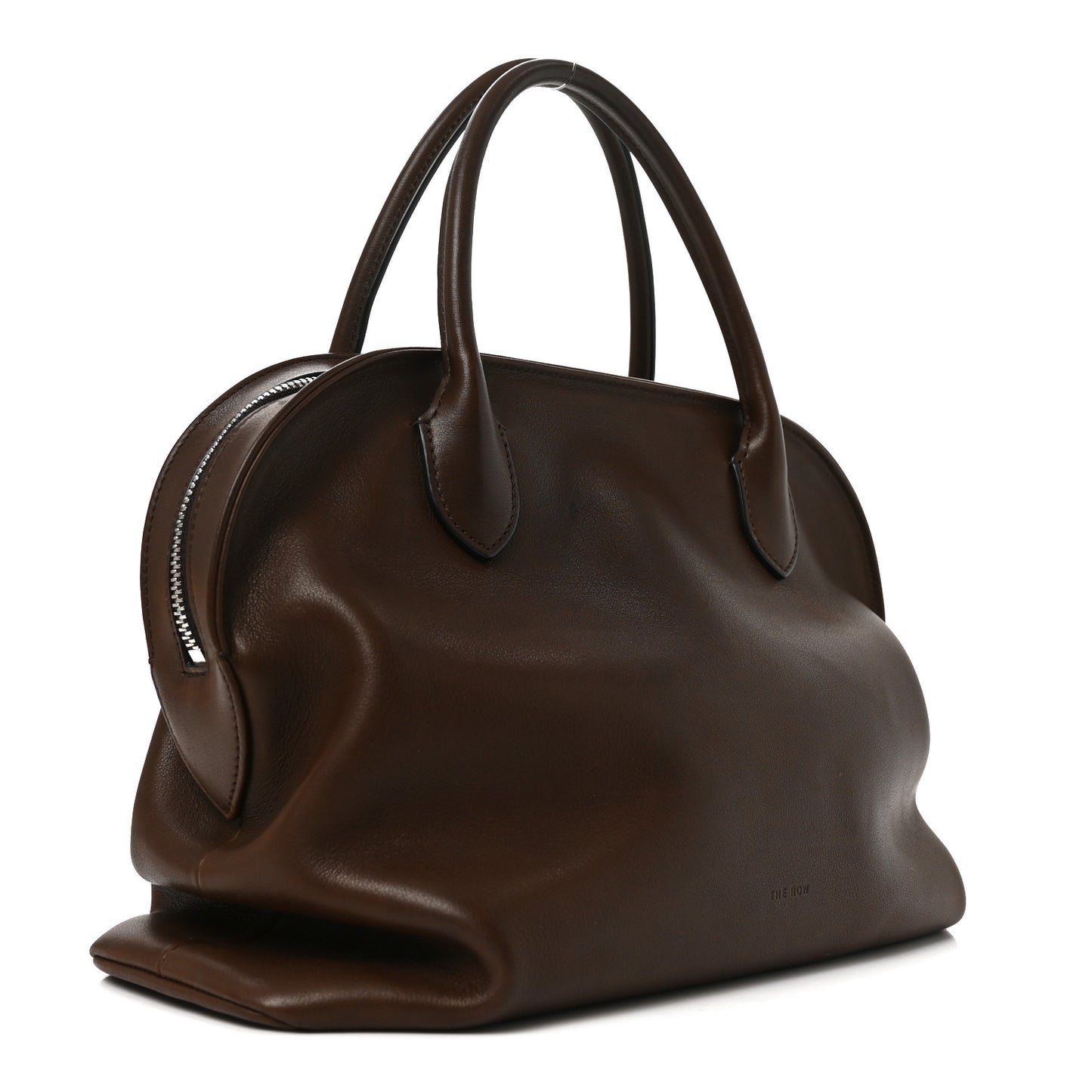 Polished Saddle Calfskin Agnes 12 Deep Brown